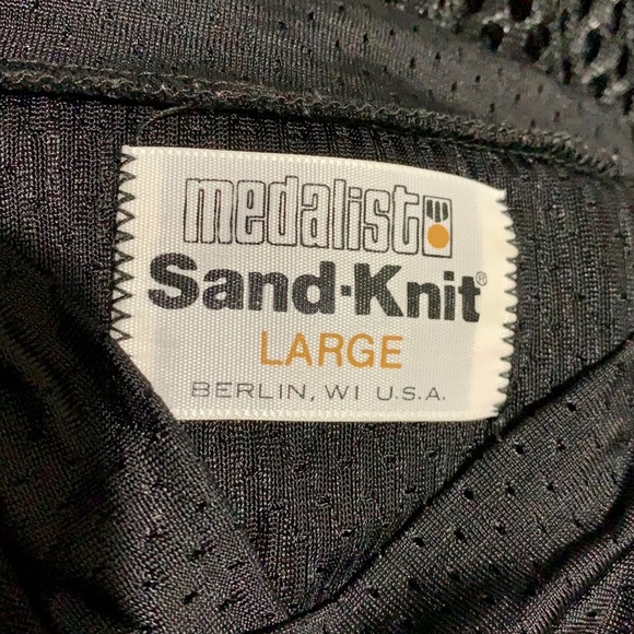 Medalist Sand-Knit Black Mesh Jersey - Picture 4 of 5